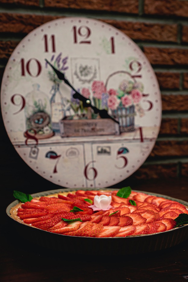 Clock With Strawberries